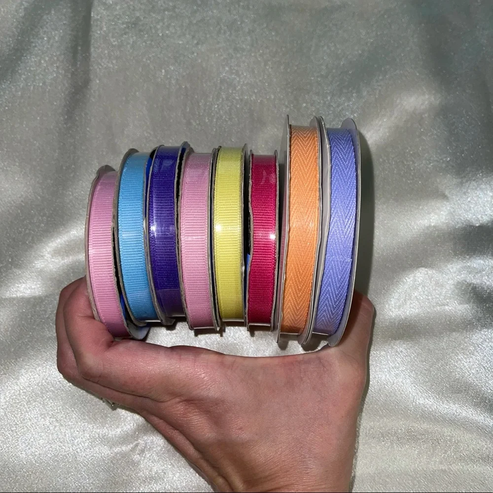 NWT set of 10 woven Ribbon reels